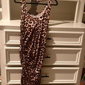 Leopard Print Sleeveless Dress